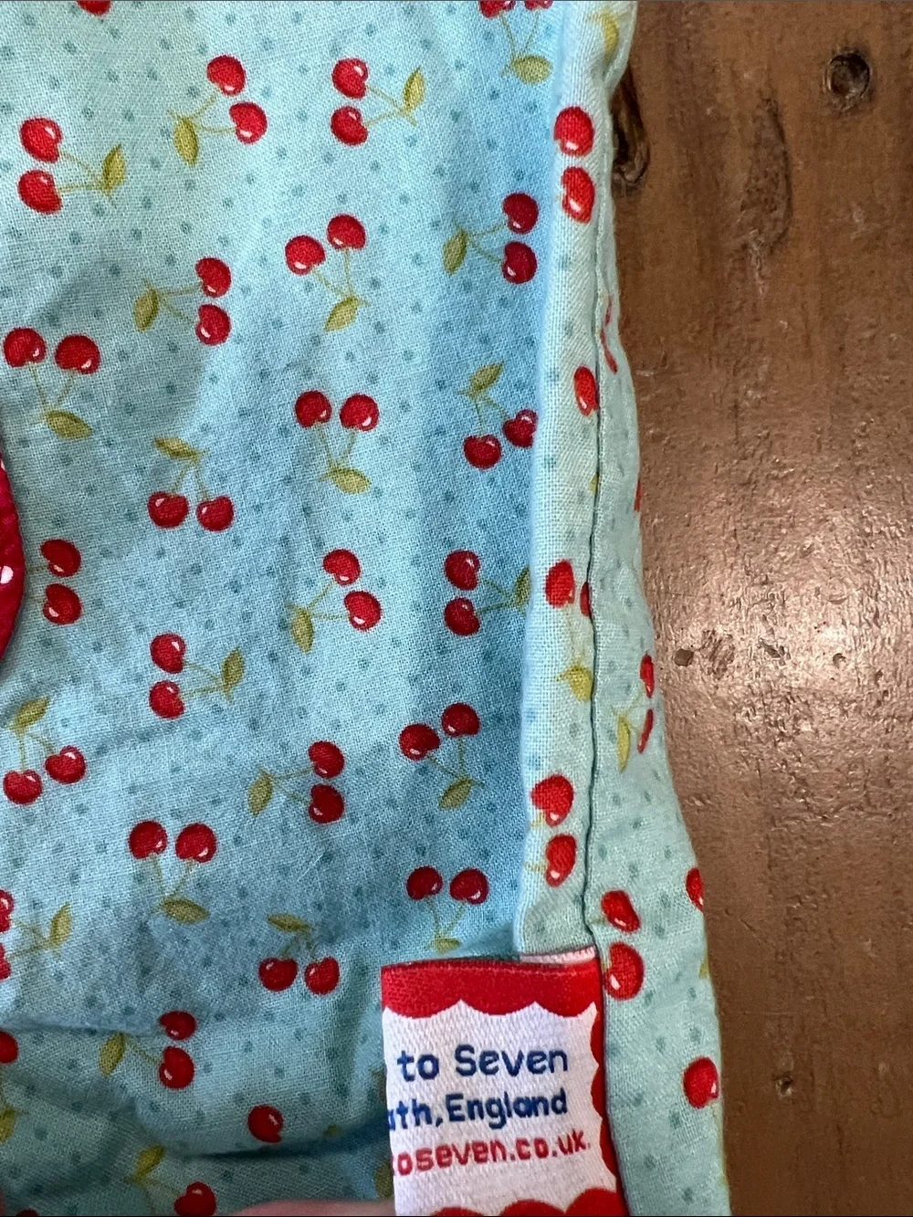 Boutique Aqua cherry print reversible red polka dot overalls 6-9 months